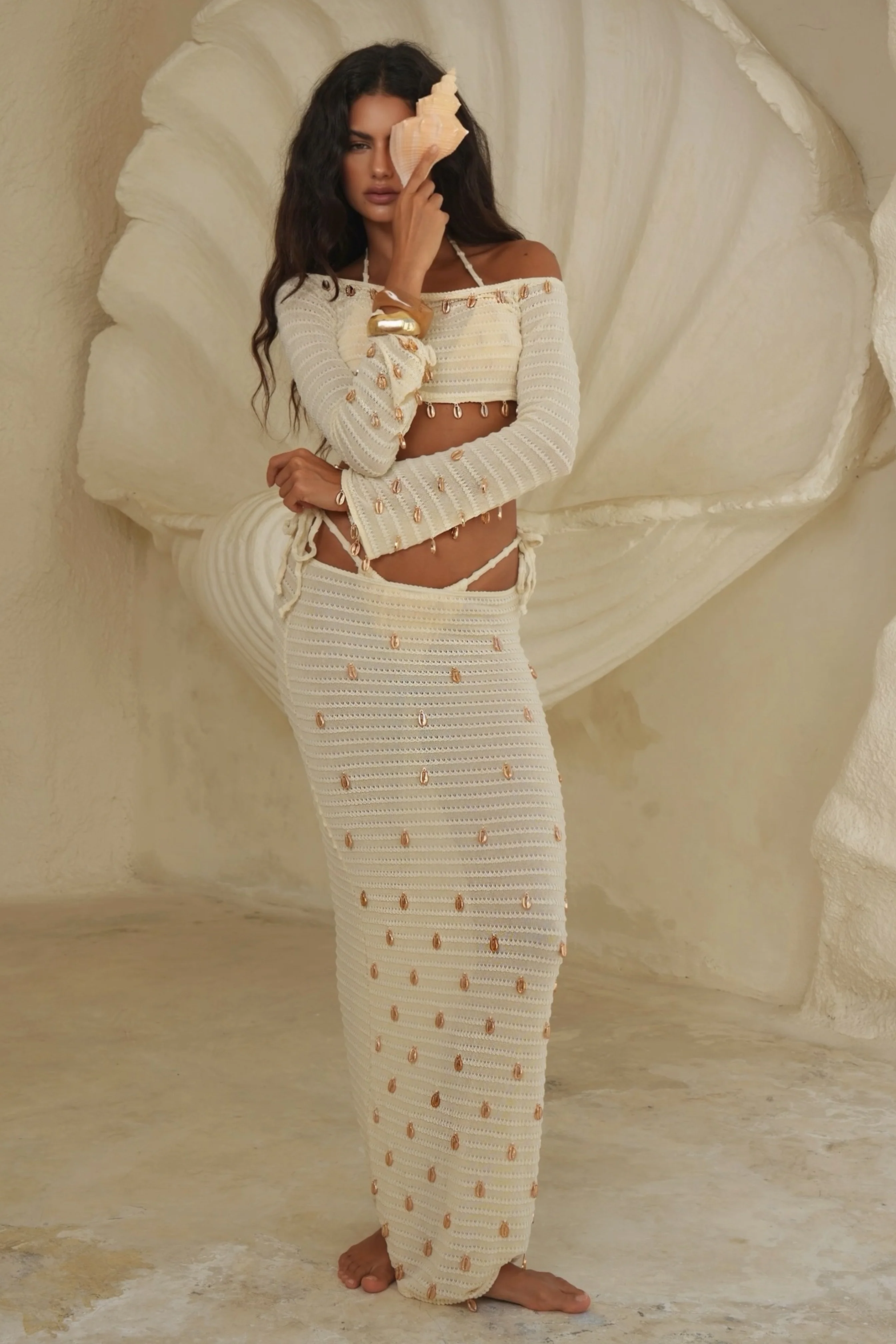 'Coconut' Whitehaven Maxi Skirt - Image 5