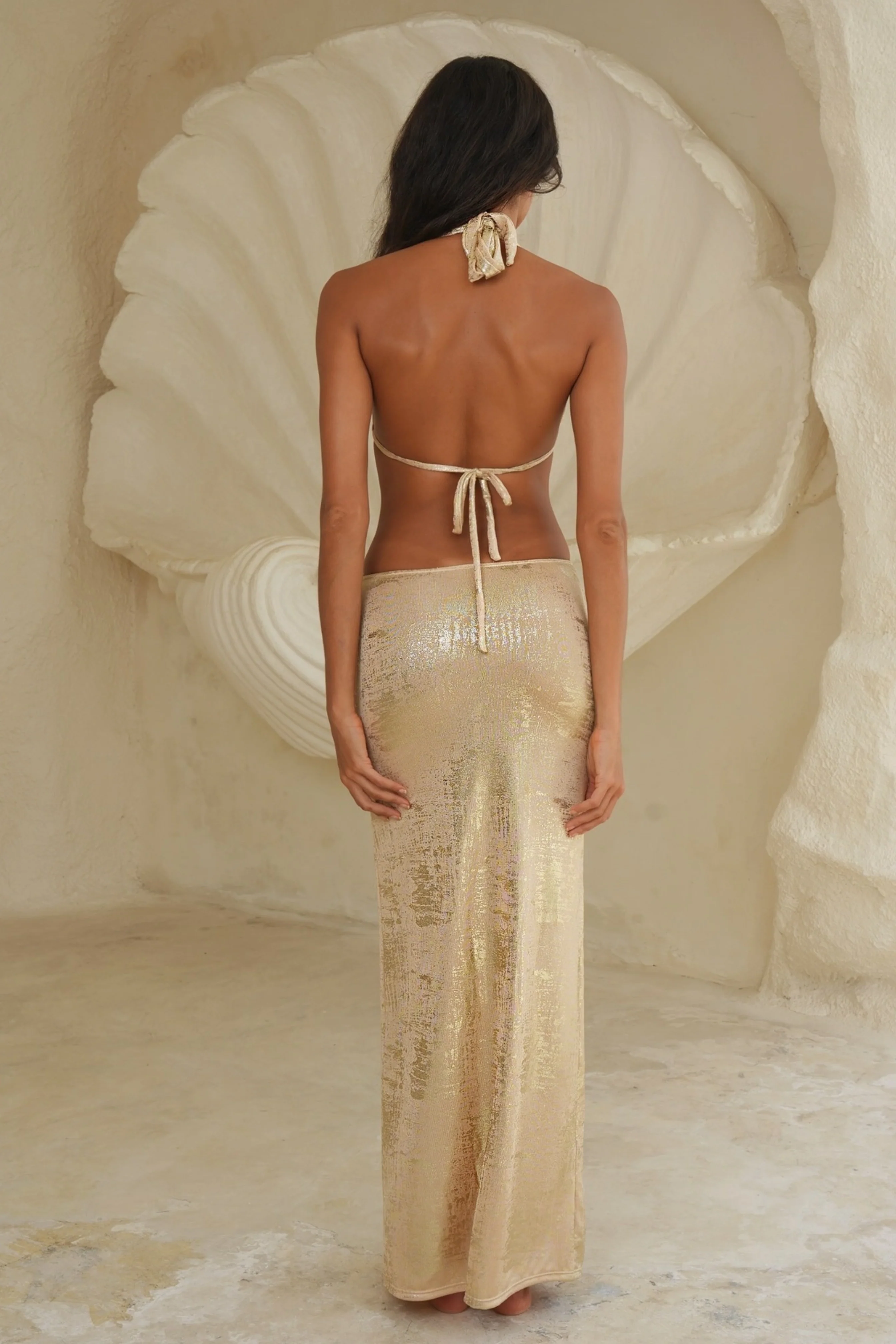 'Gold' Miramar Maxi Dress - Image 2