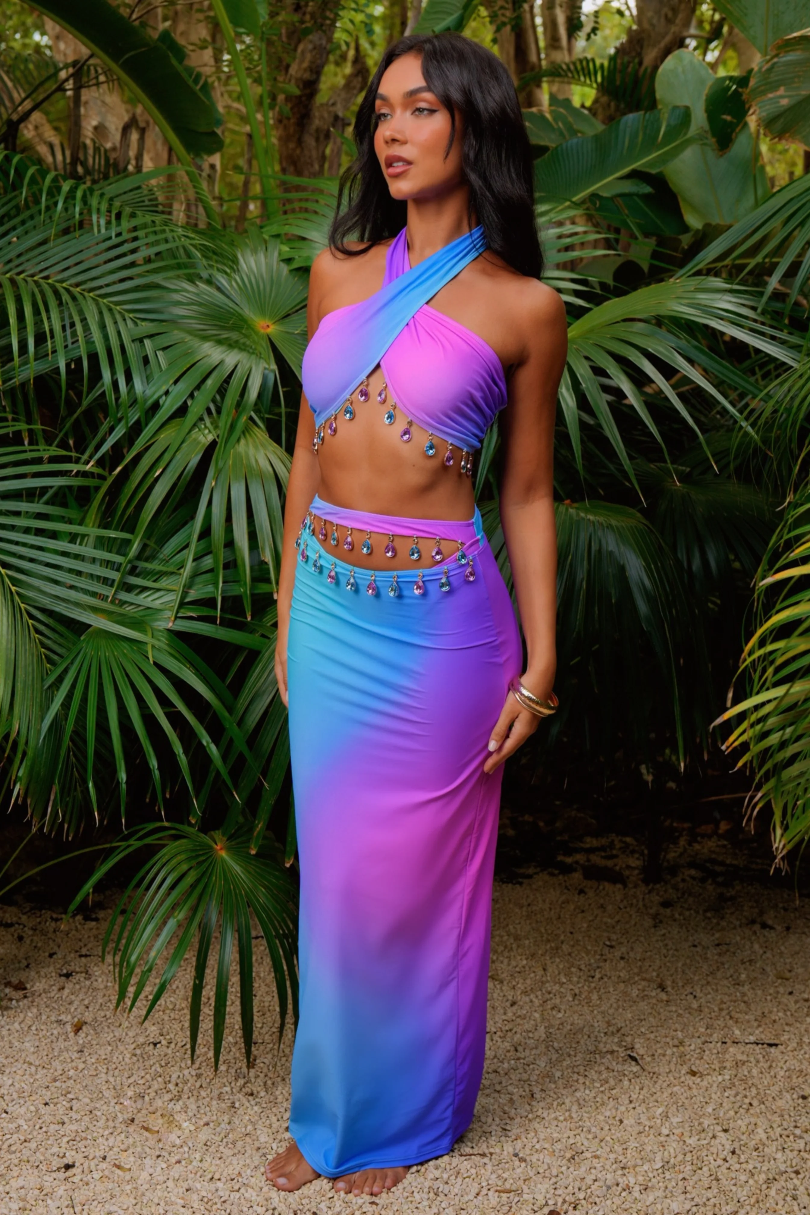'Purple Rain' Maxi Skirt - Image 3