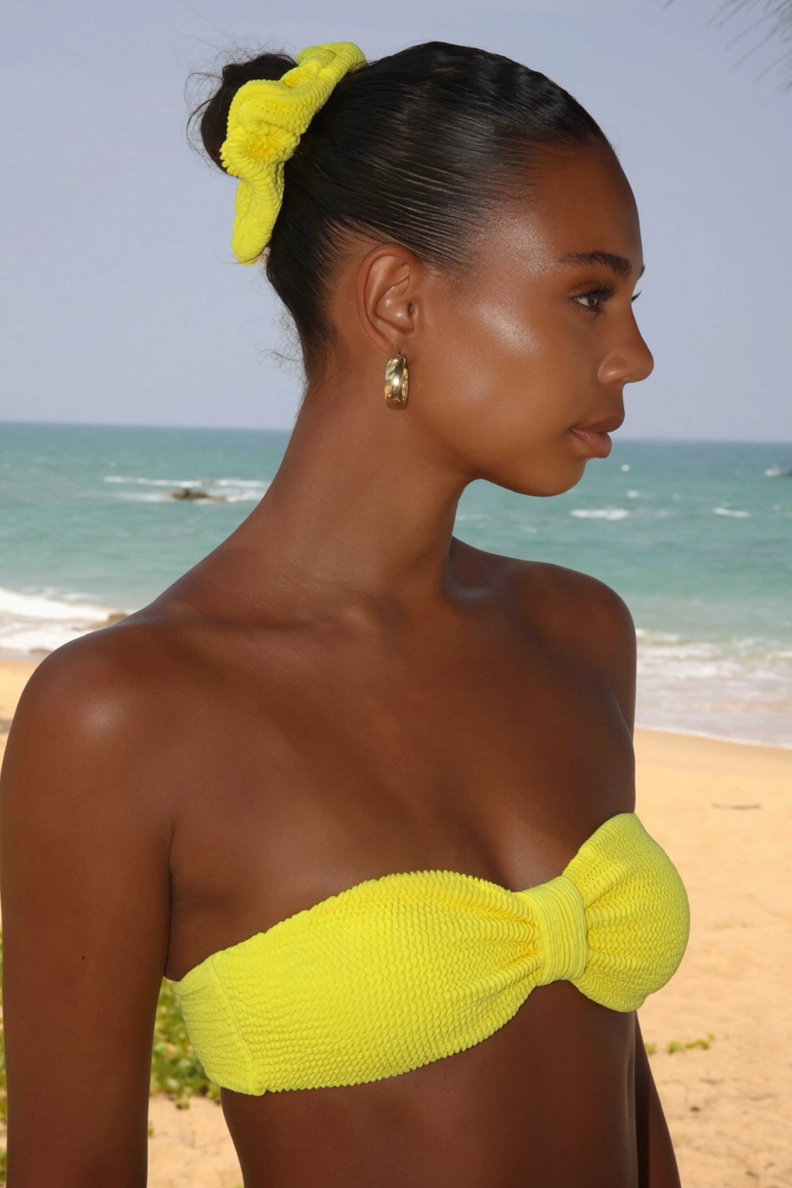 'Yellow' Scrunch Scrunchie - Image 3