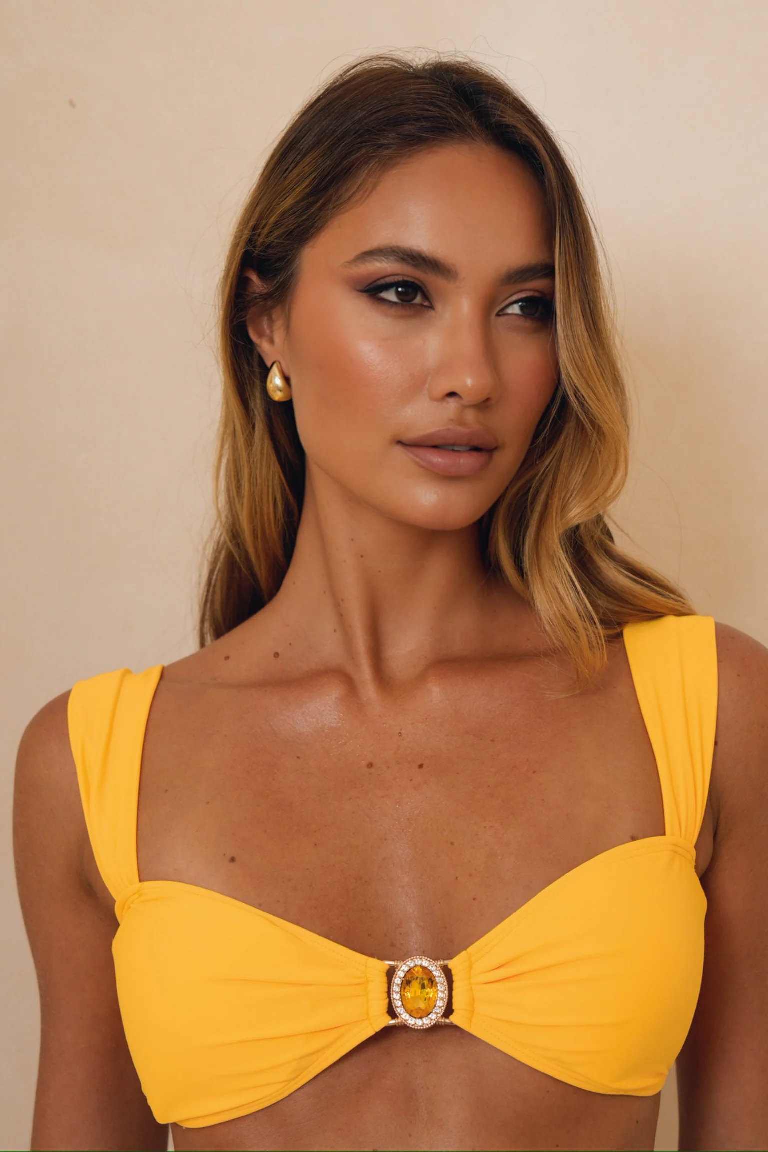 'Sunset' Wide Strap Bikini Top - Image 4